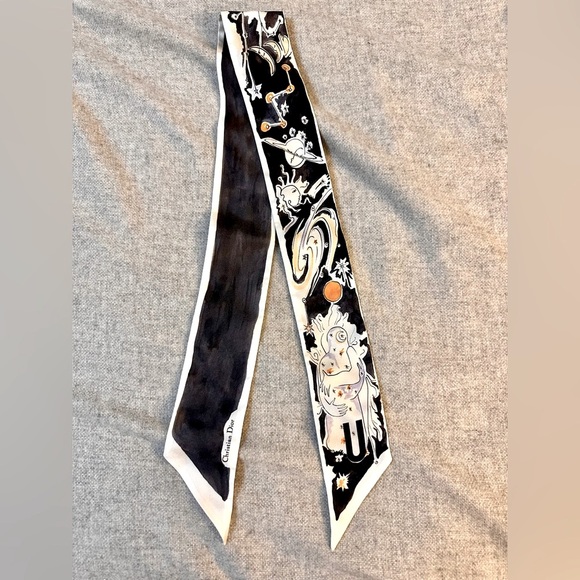 Christian Dior Silk Universe Mitzah scarf. - Picture 2 of 3